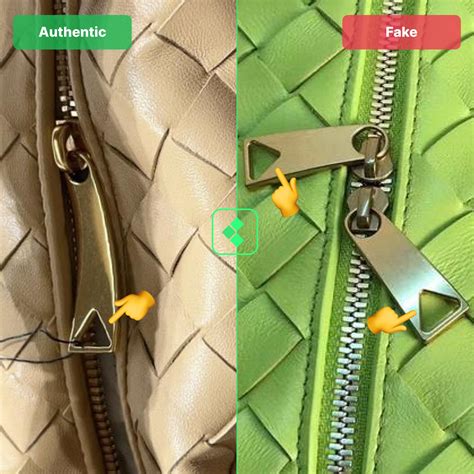 how to tell a fake bottega veneta bag zipper pull|bottega veneta authentication check.